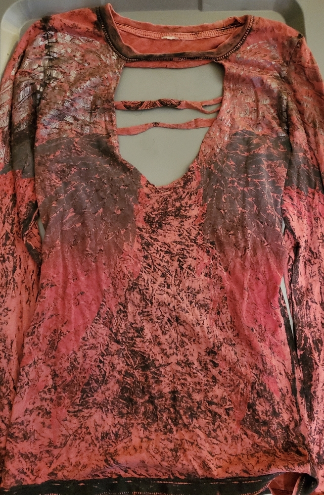 AFFLICTION reversible long sleeved Tshirt
